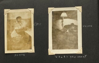 A BOY'S FIRST ATTEMPT AT TAKING SNAPSHOTS - PHOTO ALBUM 1930s