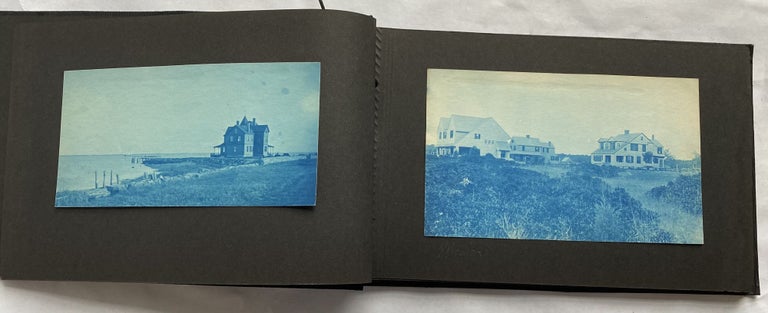 Item #775 c. 1900 STUNNING CYANOTYPE PHOTOS of SOUTH EASTERN MASSACHUSETTS PHOTO ALBUM