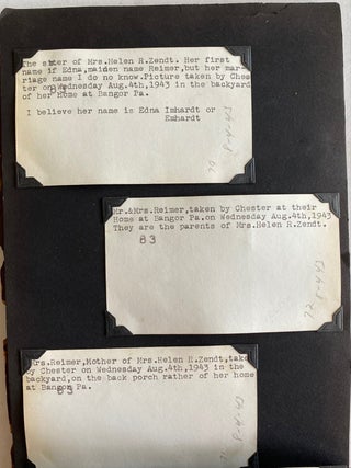 METICULOUSLY ANNOTATED PHOTO ALBUMS POCONO PINES PA 1943-1949