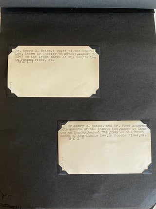 METICULOUSLY ANNOTATED PHOTO ALBUMS POCONO PINES PA 1943-1949
