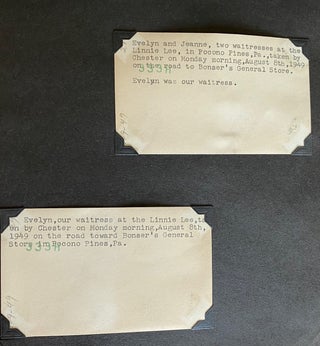 METICULOUSLY ANNOTATED PHOTO ALBUMS POCONO PINES PA 1943-1949