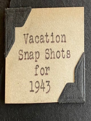 METICULOUSLY ANNOTATED PHOTO ALBUMS POCONO PINES PA 1943-1949