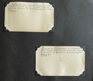 METICULOUSLY ANNOTATED PHOTO ALBUMS POCONO PINES PA 1943-1949