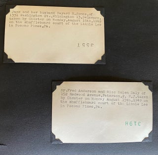 METICULOUSLY ANNOTATED PHOTO ALBUMS POCONO PINES PA 1943-1949