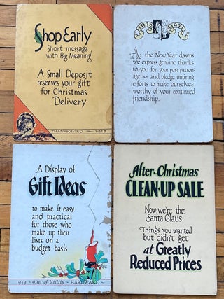 SEEGER & CO HARDWARE, FREDERICK MD VINTAGE DISPLAY SIGNS c. 1930