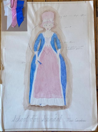 COSTUME DESIGNS for SHAKESPEARE PLAYS etc., with FABRIC SWATCHES c. 1950