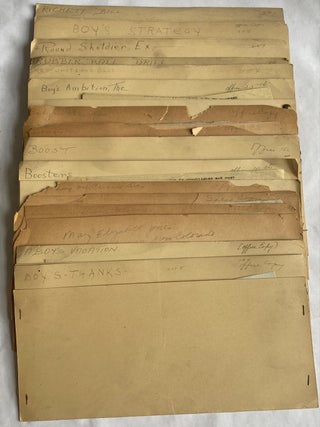 PUBLISHER'S MANUSCRIPT FILES 1920-1927 POEMS & AMUSING STORIES