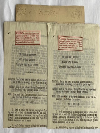 PUBLISHER'S MANUSCRIPT FILES 1920-1927 POEMS & AMUSING STORIES