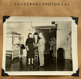 EDGAR BERGEN & CHARLIE McCARTHY VISITING WOUNDED MARINES PHOTO ALBUM c. 1952