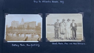MID 1920s GERMAN MAN (MUSICIAN?) IMMIGRATES TO NYC PHOTO ALBUM