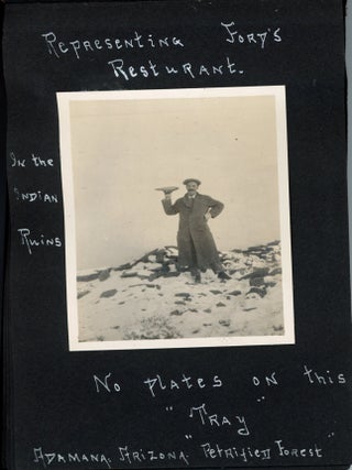1910s ARIZONA PHOTO ALBUM - PETRIFIED FOREST - GAY COUPLE?