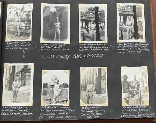 1943-1945 US ARMY AIR FORCES - INDIA and STATE SIDE - VJ DAY - PHOTO ALBUM