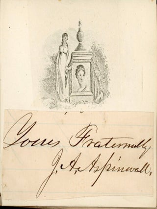 CIVIL WAR ERA AUTOGRAPH MEMORY BOOK - HULING FAMILY, SARATOGA SPRINGS NY