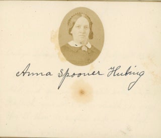 CIVIL WAR ERA AUTOGRAPH MEMORY BOOK - HULING FAMILY, SARATOGA SPRINGS NY