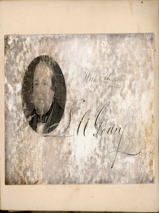 CIVIL WAR ERA AUTOGRAPH MEMORY BOOK - HULING FAMILY, SARATOGA SPRINGS NY