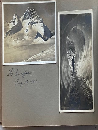 Item #863 1922 PHOTO ALBUM w/ HANDWRITTEN DIARY - TRAVEL TO EUROPE