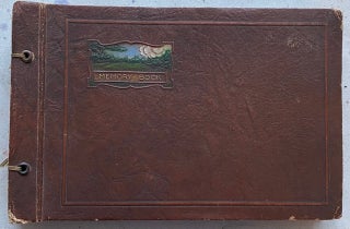 1922 PHOTO ALBUM w/ HANDWRITTEN DIARY - TRAVEL TO EUROPE