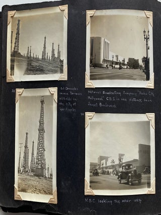 1939 WESTERN TRAVEL PHOTO ALBUM & HANDWRITTEN DIARY