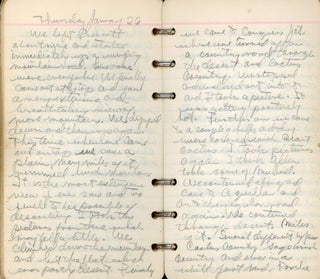 1939 WESTERN TRAVEL PHOTO ALBUM & HANDWRITTEN DIARY