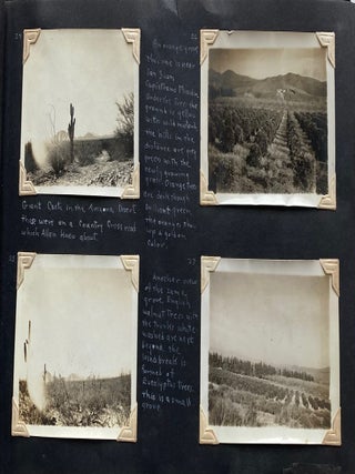 1939 WESTERN TRAVEL PHOTO ALBUM & HANDWRITTEN DIARY
