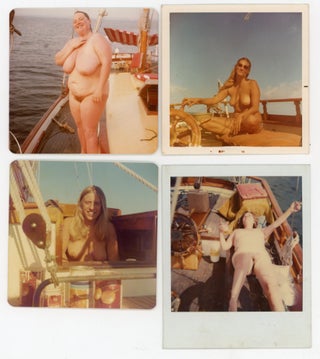HUGH HEFNER WANNABE TAKES NUDES OF WOMEN ON A SAILBOAT 1950s-1980s PHOTO LOT