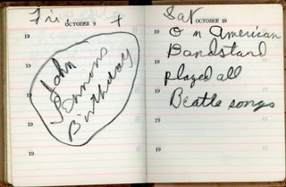 1964 TEENAGE GIRL BEATLES FAN HANDWRITTEN DIARY