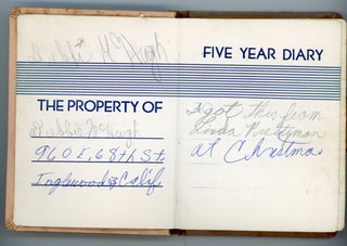 1964 TEENAGE GIRL BEATLES FAN HANDWRITTEN DIARY
