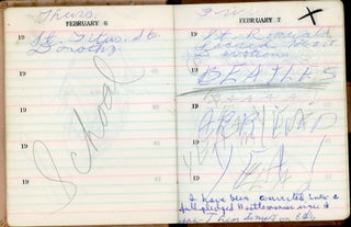 1964 TEENAGE GIRL BEATLES FAN HANDWRITTEN DIARY