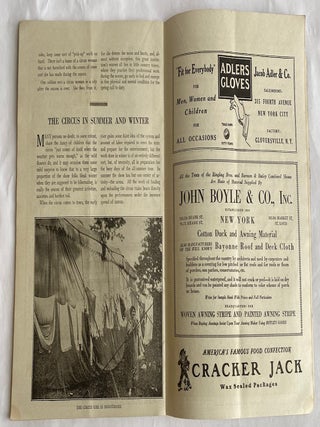 1919 CIRCUS COLOSSAL - RINGLING BROS BARNUM BAILEY ITEMS