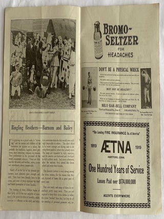 1919 CIRCUS COLOSSAL - RINGLING BROS BARNUM BAILEY ITEMS