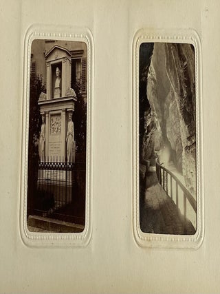 1871-1873 CDV PHOTO ALBUM of EUROPE PUT TOGETHER by CHILDREN'S BOOK AUTHOR ANNIE HAVEN THWING