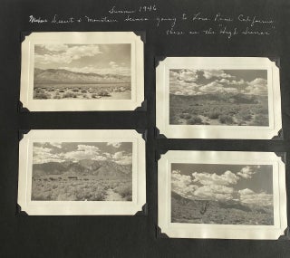 Item #919 MOHAVE DESERT, CALIFORNIA 1946-47 PHOTO ALBUM