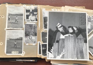 Item #920 1940s NURSING STUDENT in CALIFORNIA LARGE SCRAPBOOK PHOTO ALBUM REMNANTS