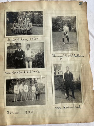 MOHEGAN LAKE SCHOOL BOYS MILITARY ACADEMY NY 1919-1927 SCRAPBOOK