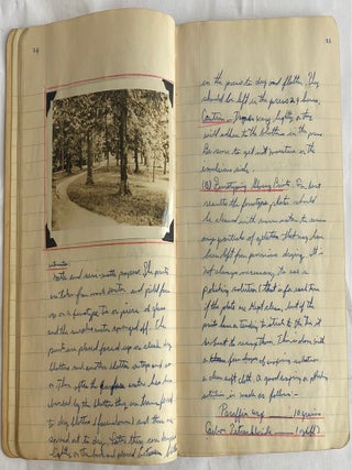 1950 PHOTOGRAPHY CLASS NYC NOTEBOOK and PHOTOS ALBUM