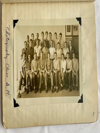 1950 PHOTOGRAPHY CLASS NYC NOTEBOOK and PHOTOS ALBUM