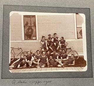 PLYMOUTH WISCONSIN & CHICAGO PHOTO ALBUM EARLY 1900s. BICYCLE TEAM, CIRCUS +