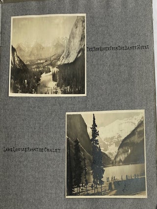 1912 THROUGH THE CANADIAN ROCKIES PHOTO ALBUM