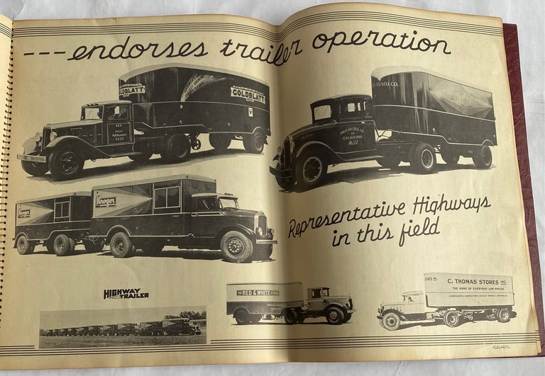 Item #953 c. 1930s HIGHWAY TRAILERS TRUCK PROMOTIONAL CATALOG