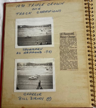 OXFORD PLAINS SPEEDWAY AUTO RACING 1970-1971 PHOTO ALBUM - MAINE