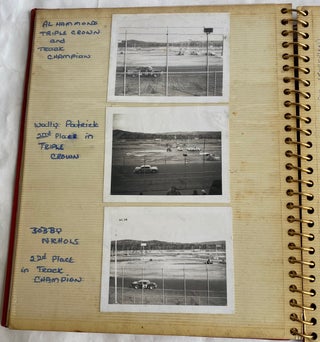 OXFORD PLAINS SPEEDWAY AUTO RACING 1970-1971 PHOTO ALBUM - MAINE