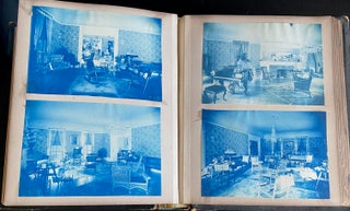 c. 1890 CYANOTYPE PHOTO ALBUM - CHICAGO & ELMHURST IL - NEW LEBANON NY SHAKER COMMUNITY