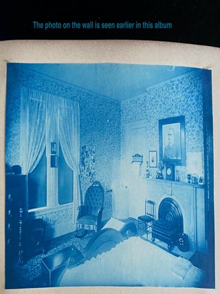 c. 1890 CYANOTYPE PHOTO ALBUM - CHICAGO & ELMHURST IL - NEW LEBANON NY SHAKER COMMUNITY
