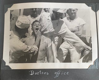 Item #978 1941 US MARINES CROSSING EQUATOR CEREMONY, HAWAII PHOTO ALBUM
