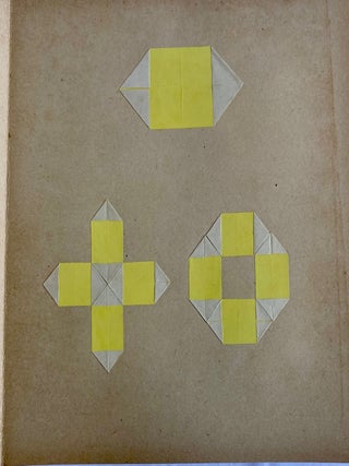 KINDERGARTEN ART - 3 SCRAPBOOKS 1911-1913, ONE STUDENT - KATHARINE G. STANFORD - OVER 170 SAMPLES