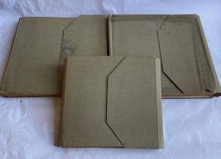 KINDERGARTEN ART - 3 SCRAPBOOKS 1911-1913, ONE STUDENT - KATHARINE G. STANFORD - OVER 170 SAMPLES