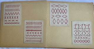 KINDERGARTEN ART - 3 SCRAPBOOKS 1911-1913, ONE STUDENT - KATHARINE G. STANFORD - OVER 170 SAMPLES