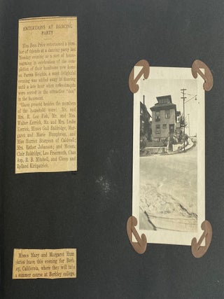 OHIO SISTERS TRAVEL TO UC BERKELEY in 1921 for a SUMMER COURSE - PHOTO ALBUM