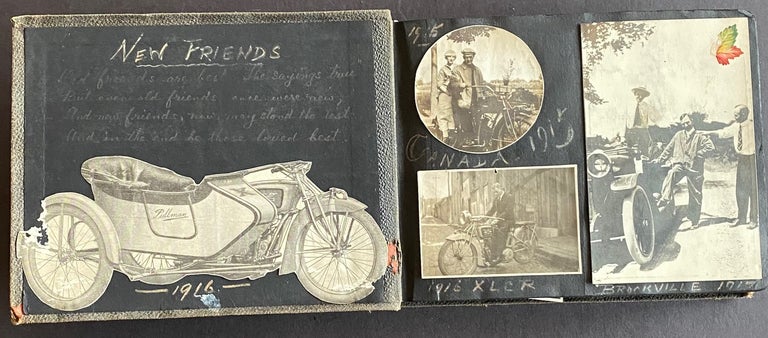 Item #995 MOTORCYCLE TRAVELING WATCH-MAKER JEWELER 1914 – 1920 PHOTO ALBUM
